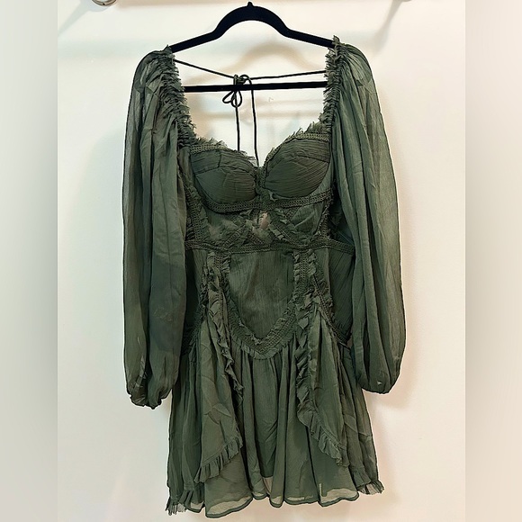 ASOS Dresses & Skirts - ASOS dress, Dark green, long sleeve,